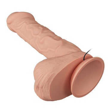 Dildo Realistico TPR con Vibrazione, Base Subvolo e Suzione